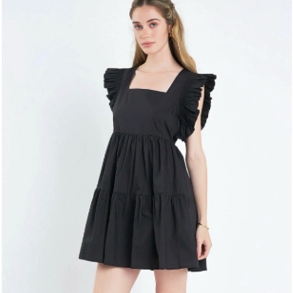 ENGLISH FACTORY Babydoll Ruffle Dress - Picture 3 of 10